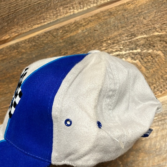 NASCAR Adjustable Dad Hat Cap Blue Gray Little Blue Pill - Picture 8 of 10